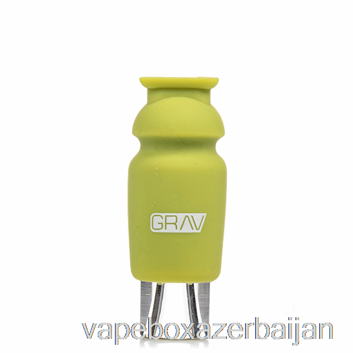 Vape Baku GRAV Silicone-Capped Glass Crutch Avocado Green